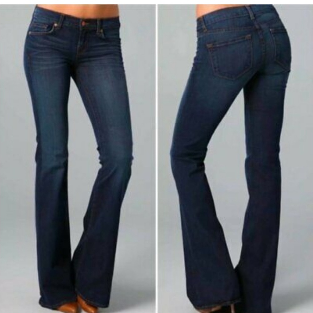 J Brand Women's Dark Blue Flared Jeans